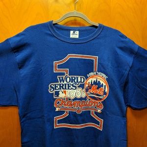 1986 NY Mets World Series Champs Starter Shirt XL